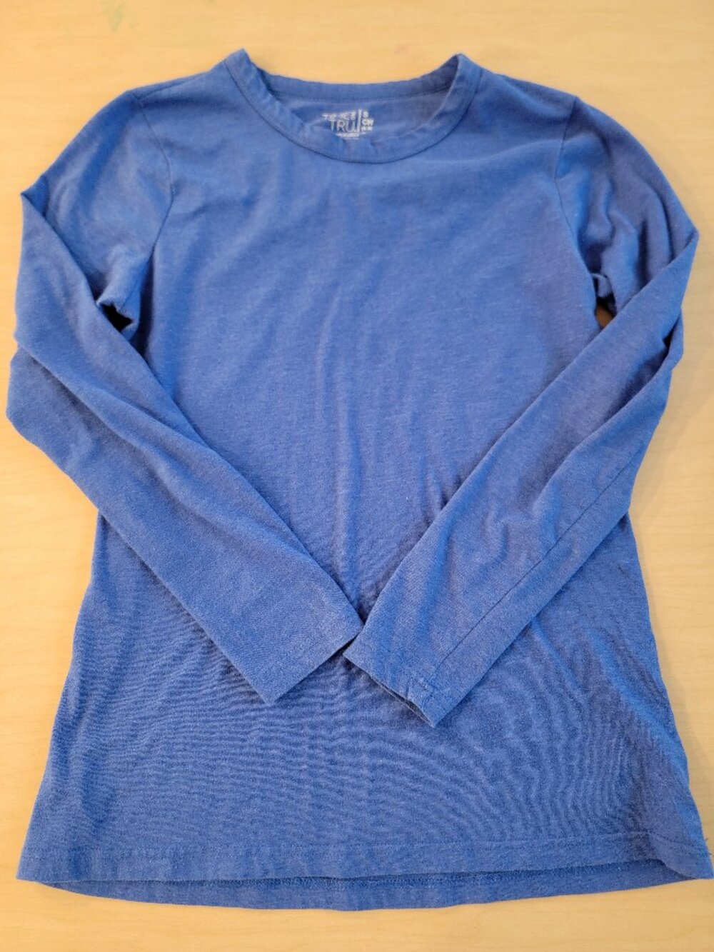 Time and Tru Blue Long Sleeve Shirt small 4-6